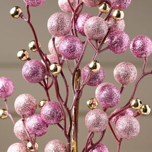 Декоративная ветка с ягодами Эннис: Розовые Облака 60 см Winter Deco фото 4