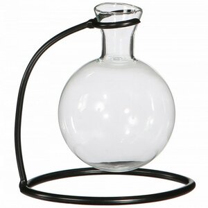 Маленькая ваза Эльба 11 см на металлической подставке, стекло Ideas4Seasons фото 2
