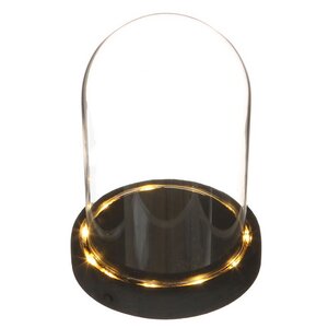 Стеклянный клош для декора Menuette с подсветкой 17 см, на батарейках Ideas4Seasons фото 3