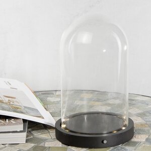 Стеклянный клош для декора Menuette с подсветкой 22 см, на батарейках Ideas4Seasons фото 2