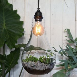 Стеклянная колба для декора Лампочка Norfolk 32 см, с подсветкой Ideas4Seasons фото 1