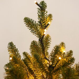 Искусственная елка с лампочками Барокко Премиум 120 см, теплые белые LED, ЛИТАЯ + ПВХ GREEN TREES фото 9