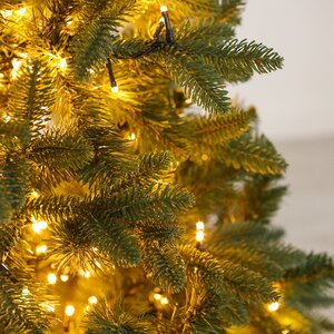 Искусственная елка с лампочками Барокко Премиум 120 см, теплые белые LED, ЛИТАЯ + ПВХ GREEN TREES фото 6