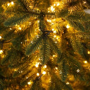 Искусственная елка с лампочками Барокко Премиум 120 см, теплые белые LED, ЛИТАЯ + ПВХ GREEN TREES фото 7