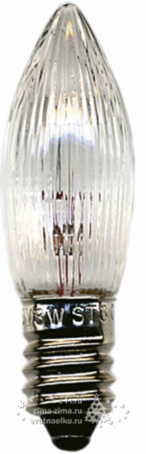 Лампа запасная для подсвечников, Е10, 3 шт