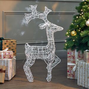 Светодиодный олень Нельсон 78 см, 120 теплых белых LED ламп, IP44 Winter Deco фото 6