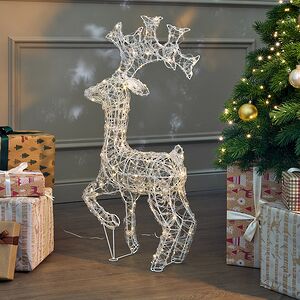 Светодиодный олень Нельсон 78 см, 120 теплых белых LED ламп, IP44 Winter Deco фото 5