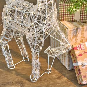 Светодиодный олень Нельсон 78 см, 120 теплых белых LED ламп, IP44 Winter Deco фото 4