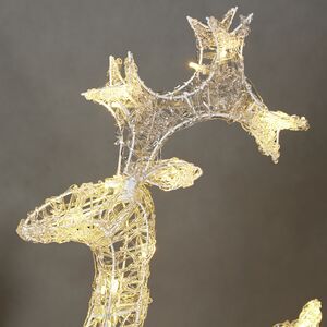 Светодиодный Олень Клифтон 58 см, 40 теплых белых LED ламп, IP44 Winter Deco фото 2