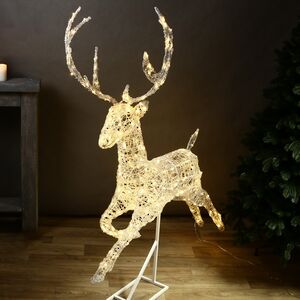 Светодиодный олень Зефир 155 см, 300 теплых белых LED ламп, IP44 Winter Deco фото 8