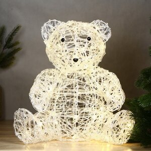 Светодиодный медведь Винни 44 см, 70 теплых белых LED ламп, IP44 Winter Deco фото 2