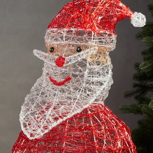 Светодиодный Санта Клаус - Волшебство Впереди! 90 см, 100 холодных белых LED ламп, IP44 Winter Deco фото 3