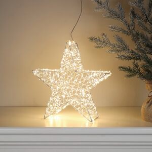 Cветодиодная звезда Торквато 30*8 см, 600 теплых белых микро LED ламп, IP44 Winter Deco фото 4