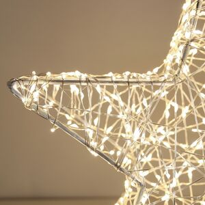 Cветодиодная звезда Торквато 30*8 см, 600 теплых белых микро LED ламп, IP44 Winter Deco фото 2