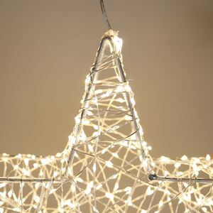 Cветодиодная звезда Торквато 30*8 см, 600 теплых белых микро LED ламп, IP44 Winter Deco фото 3