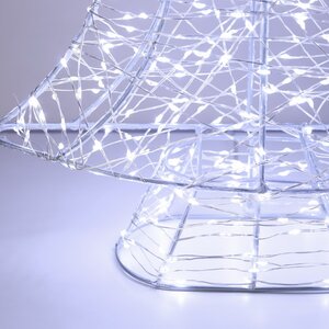 Светодиодная фигура Елка Аноретта 45 см, 700 холодных белых микро LED ламп, IP44 Winter Deco фото 4