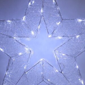Cветодиодная звезда Селестия 90 см, 100 холодных белых LED ламп, IP44 Winter Deco фото 2