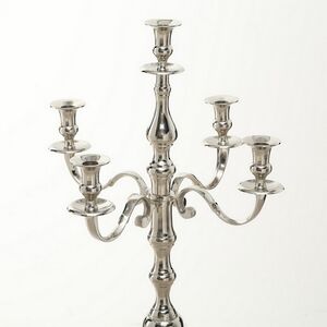 Подсвечник-канделябр на 5 свечей Victoria 105 см серебряный Boltze фото 3