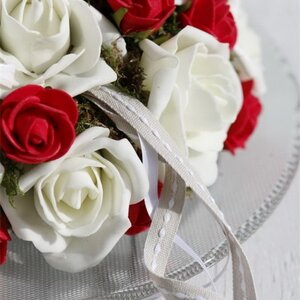 Искусственные розы для декора Lallita 10 см, 12 шт, алые Ideas4Seasons фото 8