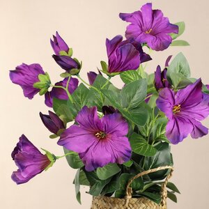 Искусственный цветок в горшке Petunia 35*20 см пурпурная Koopman фото 2