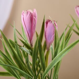 Искусственный цветок в горшке Стейнс: Крокус 21 см Koopman фото 3