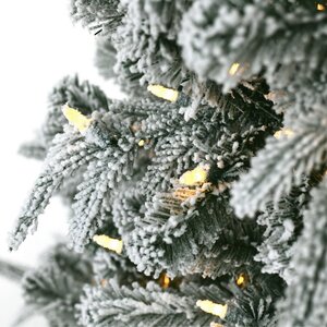 Искусственная елка с гирляндой Aspen заснеженная 122 см в кашпо, 140 теплых белых LED ламп, ЛИТАЯ + ПВХ A Perfect Christmas фото 4