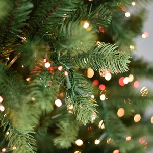 Искусственная стройная елка с гирляндой Джорджия Slim 228 см, 2000 красных/теплых белых ламп, ЛИТАЯ + ПВХ A Perfect Christmas фото 6
