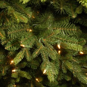 Искусственная стройная елка с гирляндой Каррингтон 198 см, 300 теплых белых LED ламп, ЛИТАЯ + ПВХ National Tree Company фото 4