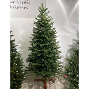 Искусственная елка Falster 213 см, ЛИТАЯ + ПВХ, с деревянной подставкой Nordic Collection фото 1
