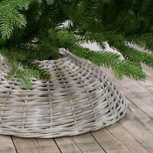Плетеная корзина для елки Нордик 62*18 см бежево-белая National Tree Company фото 1