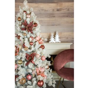 Искусственная белая елка Teddy White заснеженная 180 см, ЛЕСКА + ПВХ A Perfect Christmas фото 4