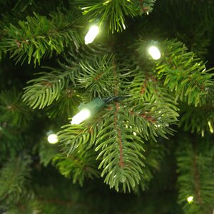 Искусственная елка с гирляндой Норфолк 137 см в деревянном кашпо, 200 теплых белых ламп, ЛИТАЯ + ПВХ A Perfect Christmas фото 7