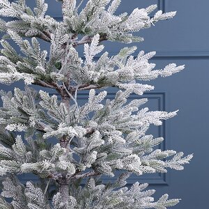 Искусственная елка с гирляндой Jersey заснеженная 180 см, 200 теплых белых LED ламп, ЛИТАЯ 100% A Perfect Christmas фото 5