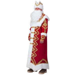 Карнавальный костюм для взрослых Дед Мороз Великолепный, 54-56 размер