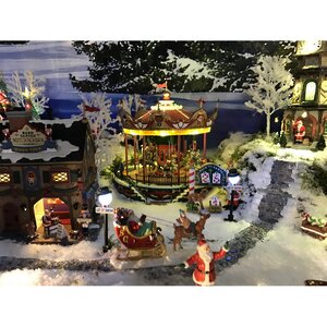 Композиция Рождественская повозка Санты, 15*6 см Lemax фото 2