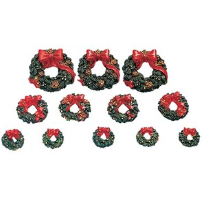 Набор декоративных элементов Рождественские венки 6 мм, 12 шт Lemax фото 1