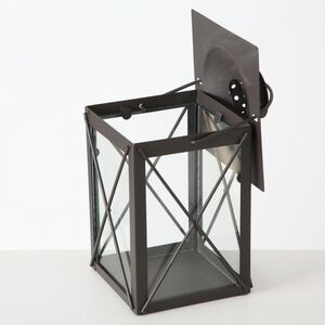 Декоративный подсвечник-фонарь Стюарт 20 см коричневый Boltze фото 6