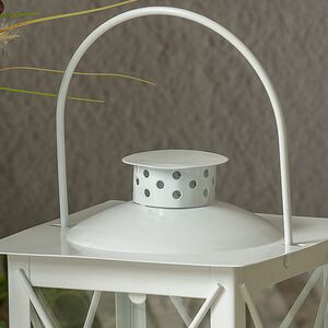 Декоративный подсвечник-фонарь Стюарт 20 см белый Boltze фото 2