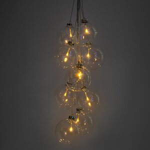 Гроздь светящихся шаров "Модерн", 70 см, 10 теплых белых LED ламп, IP20 Edelman фото 1