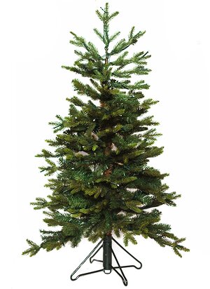 Искусственная елка с лампочками Оконная 90 см, ЛИТАЯ + ПВХ Black Box фото 1