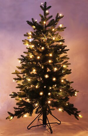 Искусственная елка с лампочками Оконная 90 см, ЛИТАЯ + ПВХ Black Box фото 2