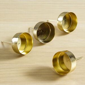 Подсвечник на ножке Богемик для чайной свечи 4 шт золотой Kaemingk (Кейминг) фото 2