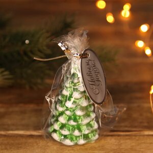 Новогодняя свеча Елка Shimmer tree 7 см Омский Свечной фото 3