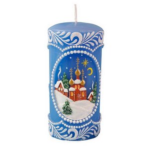 Декоративная свеча Рождественская ночь 13 см Омский Свечной фото 1