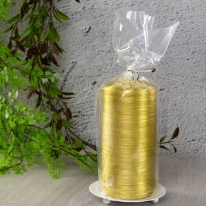 Декоративная свеча Антик 125*60 мм золотая Омский Свечной фото 2