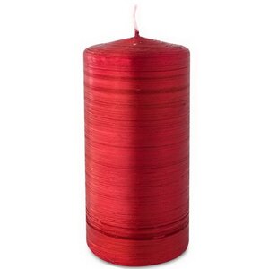 Декоративная свеча Антик 125*60 мм рубиновая Омский Свечной фото 2
