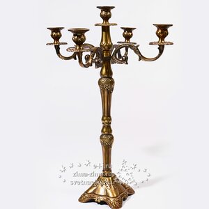 Подсвечник Императорский на 5 свечей, 31 см, золото Kaemingk фото 1