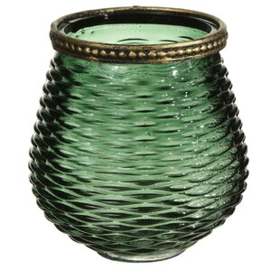 Стеклянный подсвечник Аиша 11 см зеленый Hogewoning фото 5