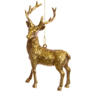 Елочная игрушка Золотое Рождество - Олень 14 см, подвеска Hogewoning фото 1