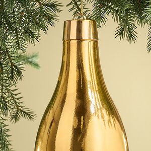 Елочная игрушка Сосулька Campello 40 см золотая Winter Deco фото 2